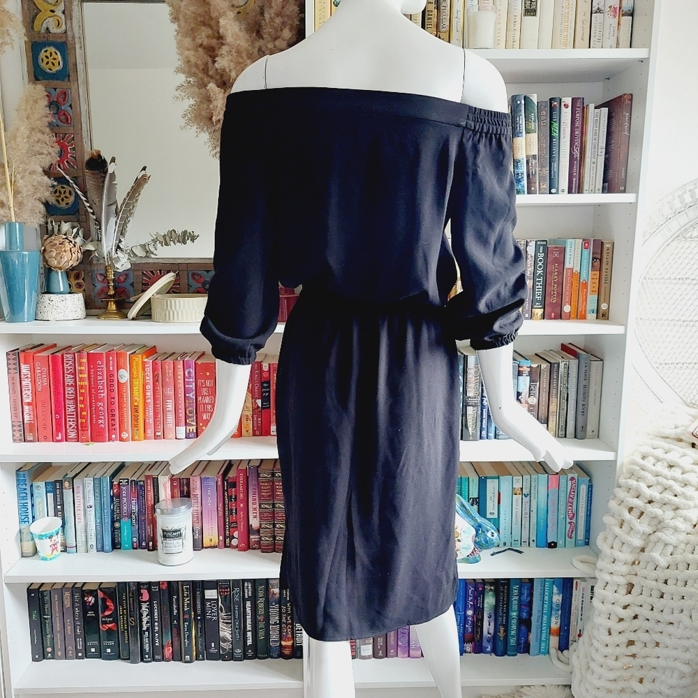 Ann Taylor Factory Off Shoulder Midi Dress - Picture 5 of 8